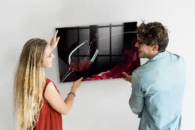 Magnetic dry erase board wine-colored version