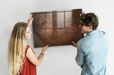 Magnetic dry erase board with an old wood frame