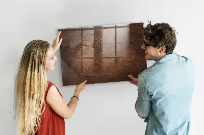 Magnetic dry erase board with an old wood frame