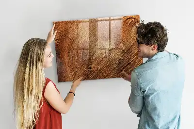 Magnetic dry erase board old tree trunk design
