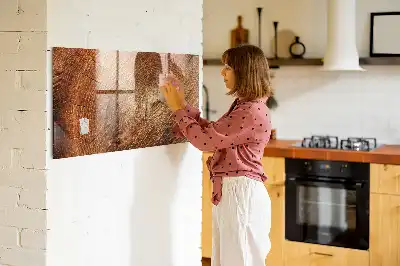 Magnetic dry erase board old tree trunk design