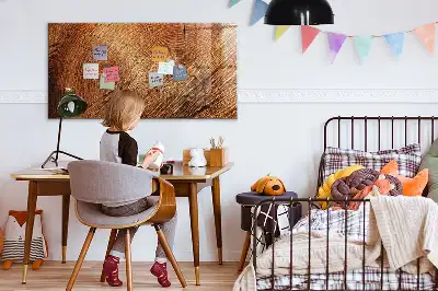 Magnetic dry erase board old tree trunk design