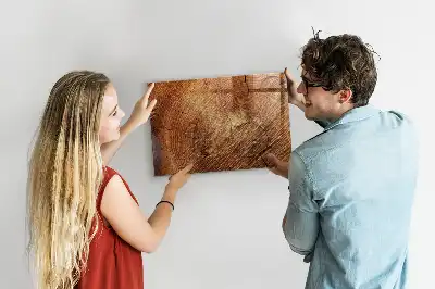Magnetic dry erase board old tree trunk design