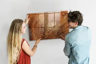Magnetic dry erase board old tree trunk design