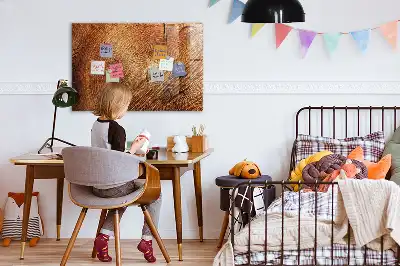 Magnetic dry erase board old tree trunk design