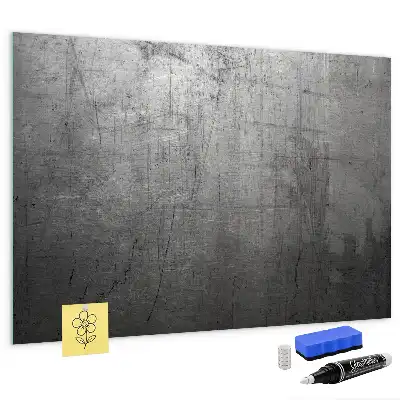 Magnetic dry erase board with a metal wall mount