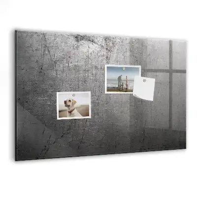 Magnetic dry erase board with a metal wall mount