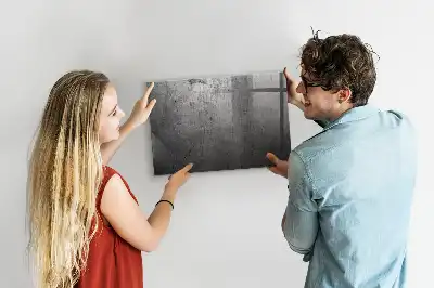 Magnetic dry erase board with a metal wall mount