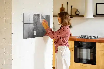 Magnetic dry erase board with a metal wall mount