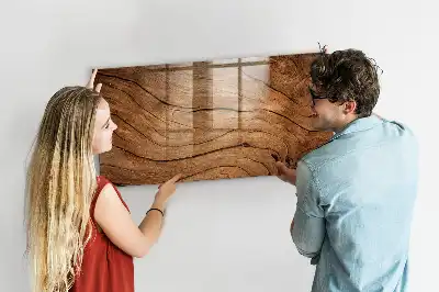 Magnetic dry erase board with an old wood frame