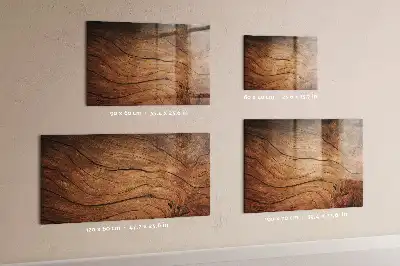 Magnetic dry erase board with an old wood frame