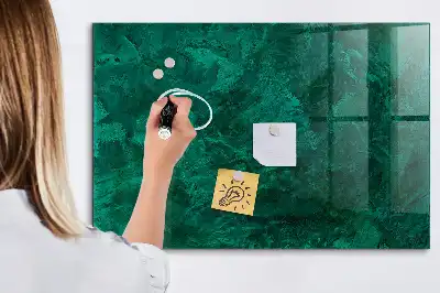 Magnetic dry erase board emerald wall mounted