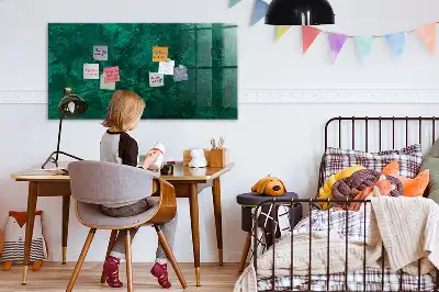 Magnetic dry erase board emerald wall mounted