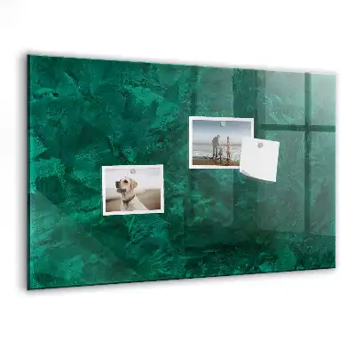 Magnetic dry erase board emerald wall mounted