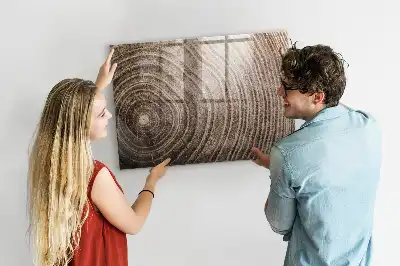 Magnetic dry erase board tree trunk design