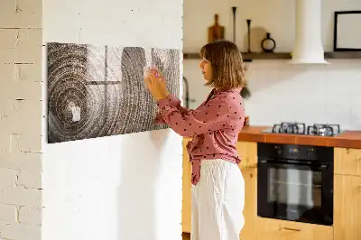 Magnetic dry erase board tree trunk design