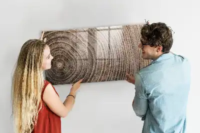 Magnetic dry erase board tree trunk design