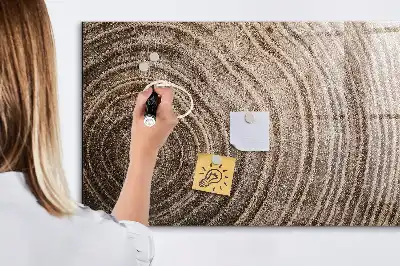 Magnetic dry erase board tree trunk design