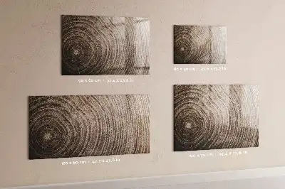 Magnetic dry erase board tree trunk design