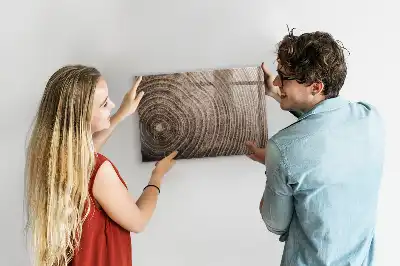 Magnetic dry erase board tree trunk design