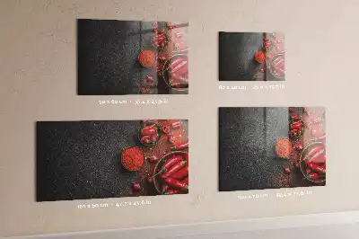 Magnetic dry erase board red peppers design