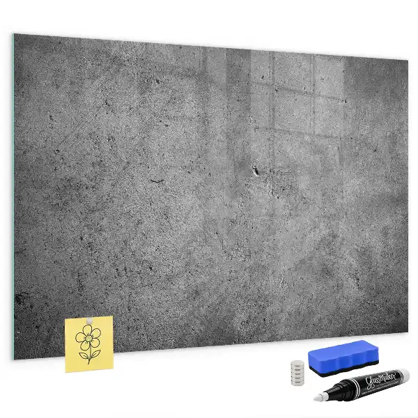 Magnetic dry erase board for industrial wall mounting