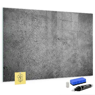 Magnetic dry erase board for industrial wall mounting