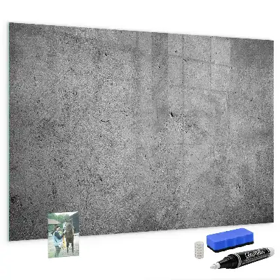 Magnetic dry erase board for industrial wall mounting