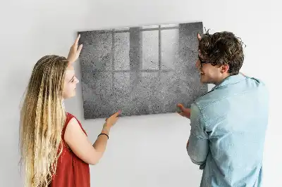 Magnetic dry erase board for industrial wall mounting