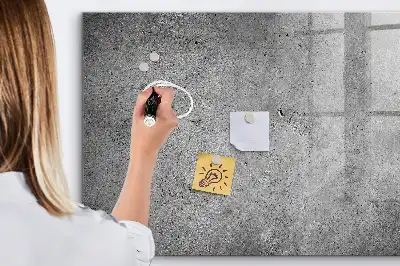 Magnetic dry erase board for industrial wall mounting