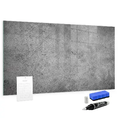Magnetic dry erase board for industrial wall mounting