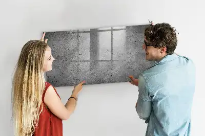 Magnetic dry erase board for industrial wall mounting