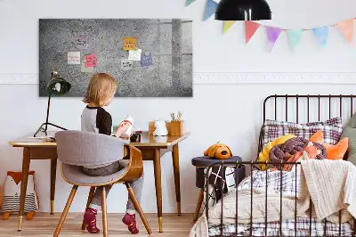 Magnetic dry erase board for industrial wall mounting