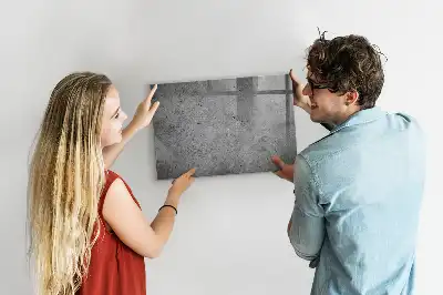 Magnetic dry erase board for industrial wall mounting