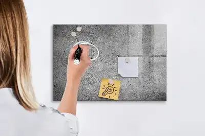 Magnetic dry erase board for industrial wall mounting