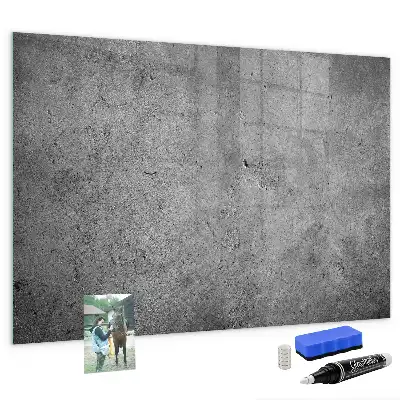 Magnetic dry erase board for industrial wall mounting