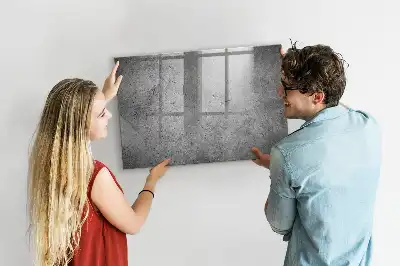 Magnetic dry erase board for industrial wall mounting