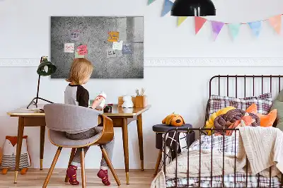 Magnetic dry erase board for industrial wall mounting