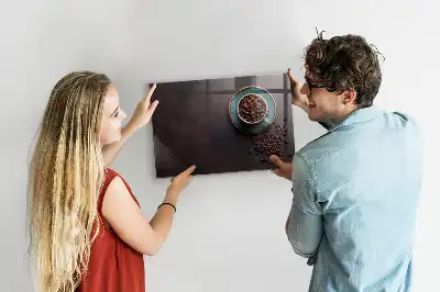 Magnetic dry erase board cup of coffee style