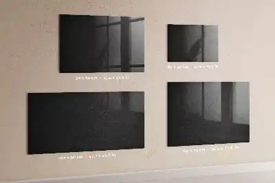 Magnetic dry erase board dark rock finish