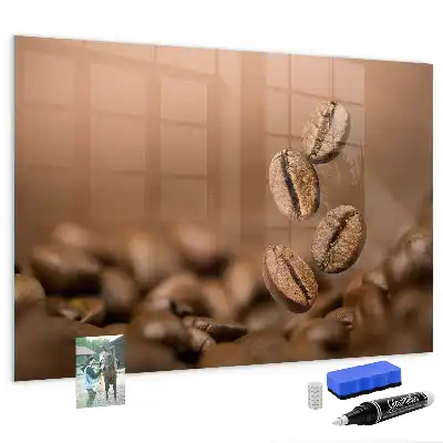 Magnetic dry erase board coffee beans