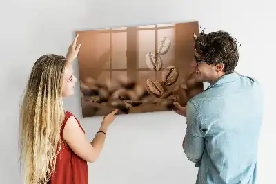 Magnetic dry erase board coffee beans
