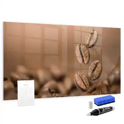 Magnetic dry erase board coffee beans