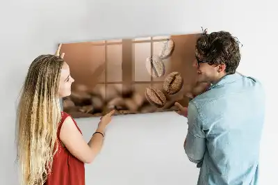 Magnetic dry erase board coffee beans