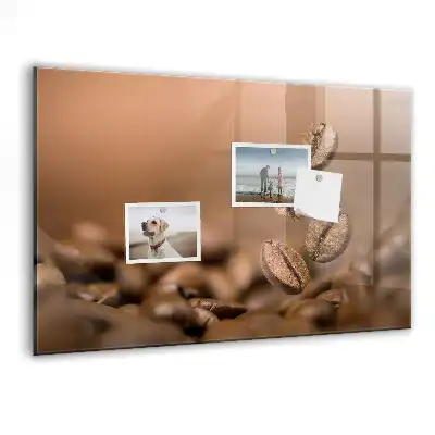 Magnetic dry erase board coffee beans