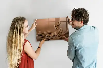 Magnetic dry erase board coffee beans