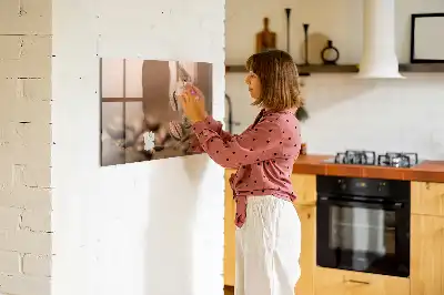 Magnetic dry erase board coffee beans