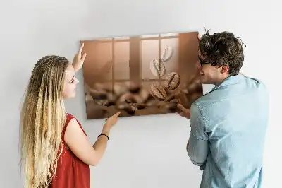 Magnetic dry erase board coffee beans