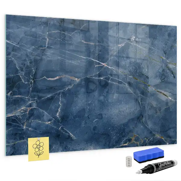 Magnetic dry erase board elegant marble design