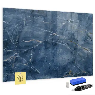 Magnetic dry erase board elegant marble design